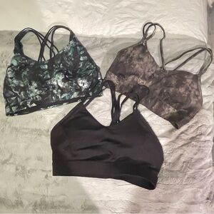 Women's 3 pair of  Yoga or Sports Bras, Tops